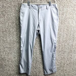 Nike Pants Men’s 36x32 Dri-Fit Light Gray Flat Front Stretch Woven Golf